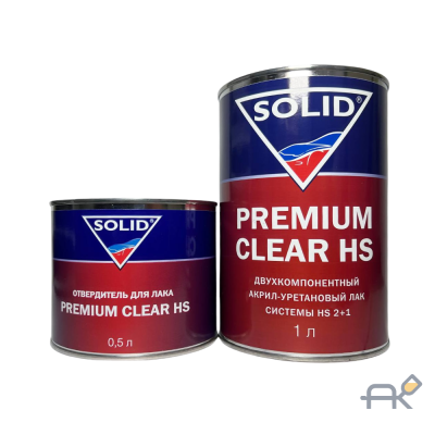 Лак SOLID PREMIUM CLEAR HS 1.5л